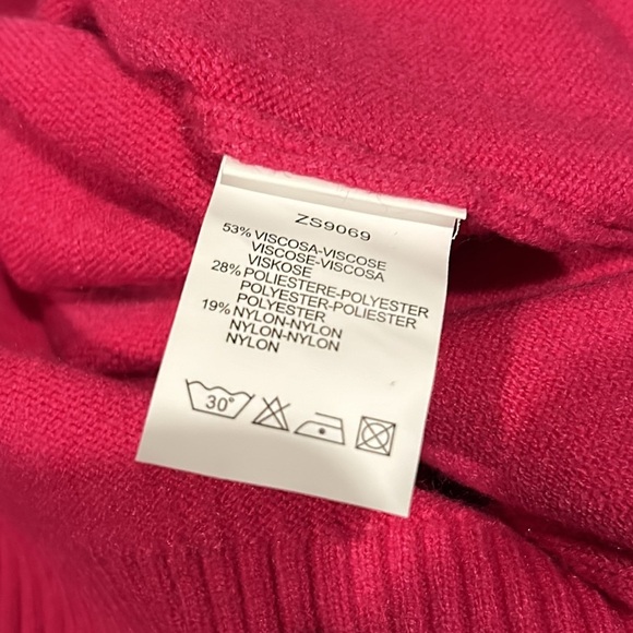 Z Studio Long Pink Sweater Dress One Size - Picture 4 of 4